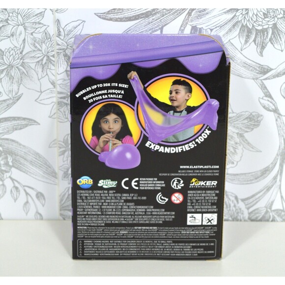 Slimy ELASTI PLASTI 100x Expandable Slime PERITWINKLE Purple 15oz New - Picture 2 of 5